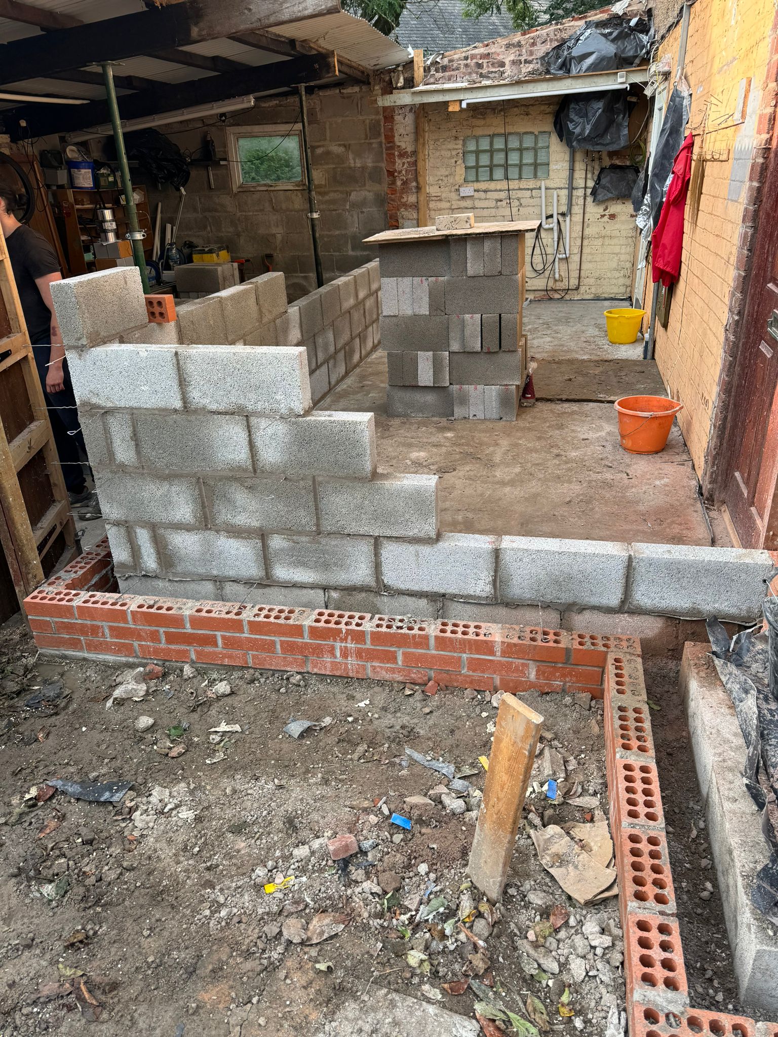 Structural works and insulation boards