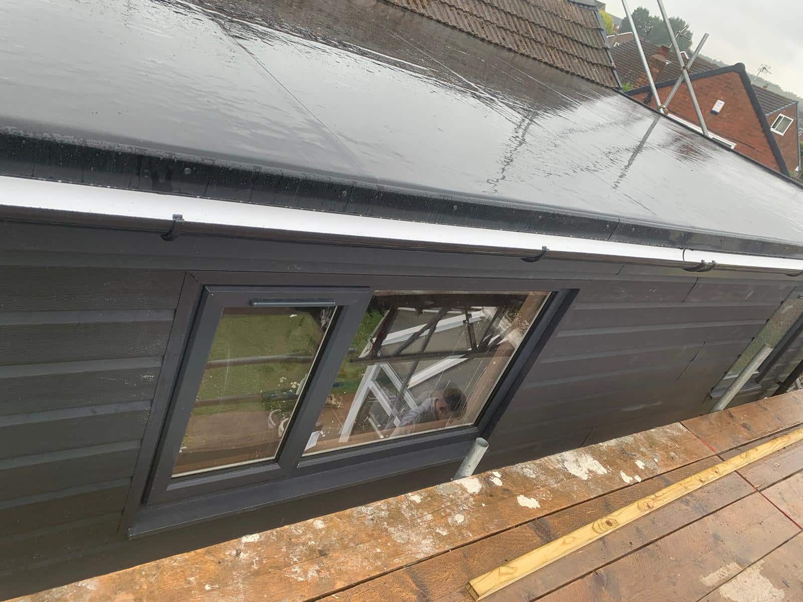 Dormer structure nearing completion